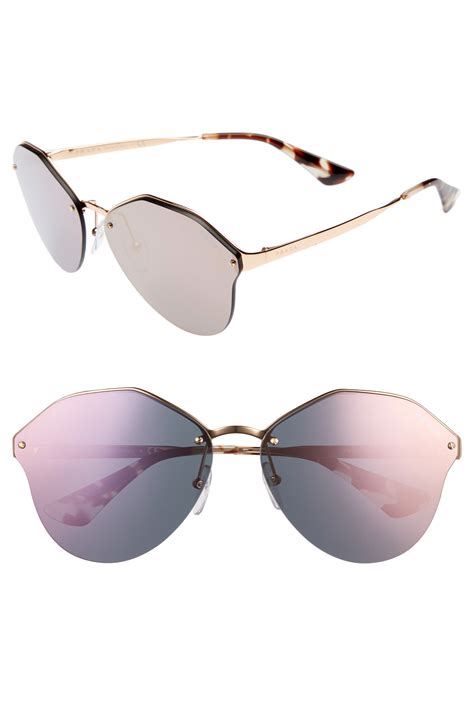 prada 66mm oversized rimless sunglasses|prada sunglasses clearance.